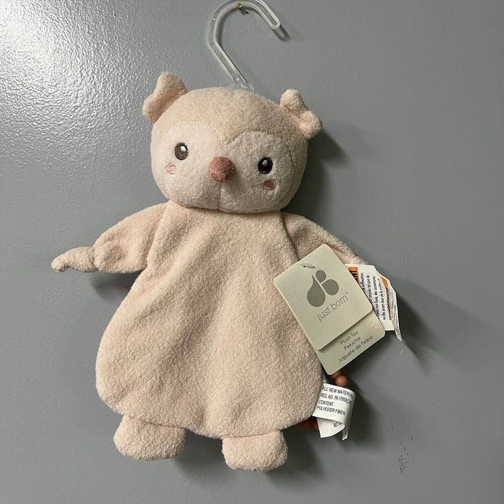 lovey security blanket owl babies r us‎ pink newborn with tag just born
